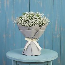 Букет Белые гипсофилы в Санамере Букет цветов из:  Гипсофила в Санамере