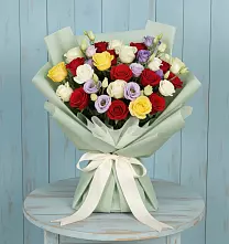 Букет Модная красотка в Санамере Букет цветов из:  Розы в Санамере