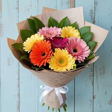 Букет яркий день в Санамере Букет цветов из:  Герберы в Санамере