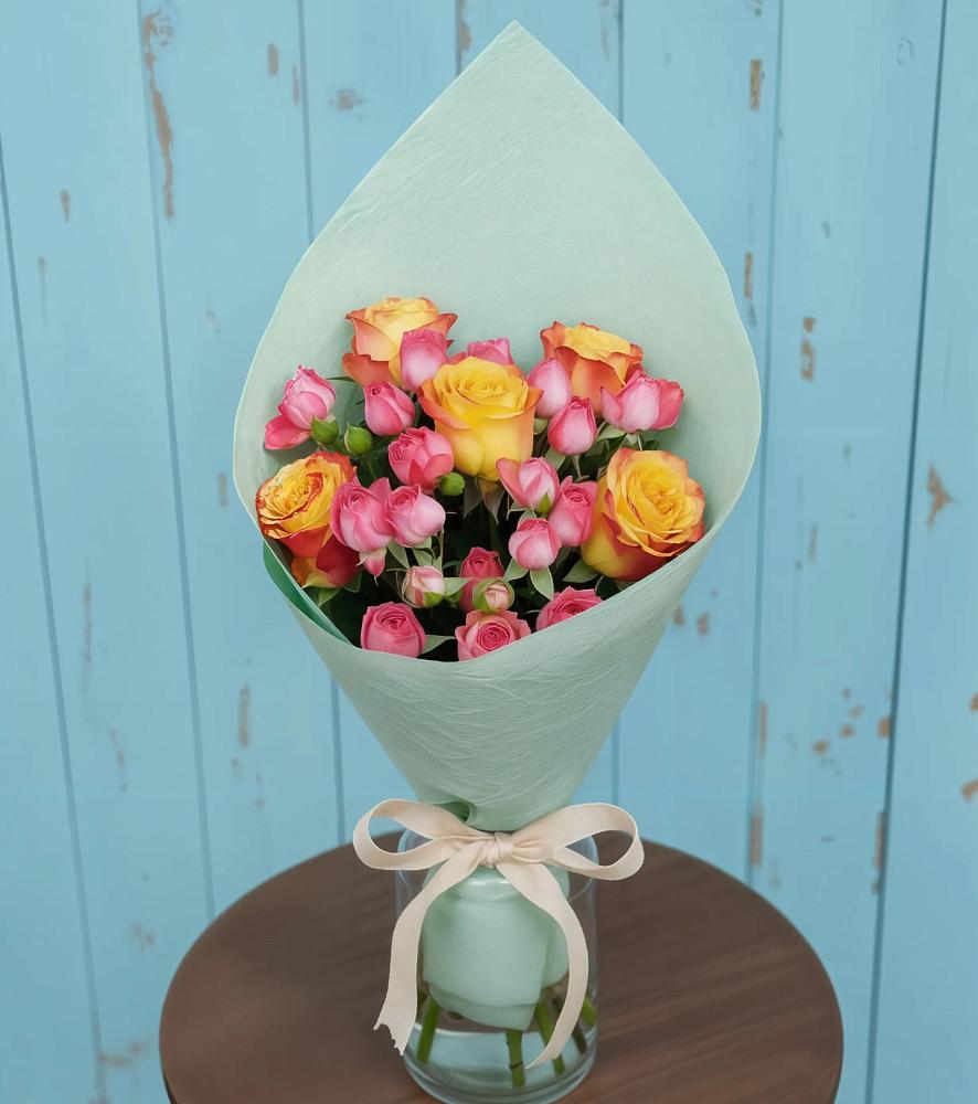 Букет Отличное настроение в Санамере Букет цветов из: Розы в Санамере