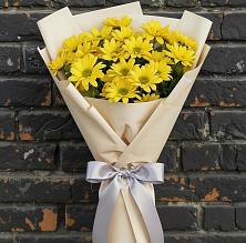 Букет Желтое настроение в Санамере Букет цветов из:  Хризантемы в Санамере