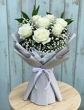 Букет из белых роз #REPLACE_PRED# Санамере Букет цветов из:  Розы #REPLACE_PRED# Санамере