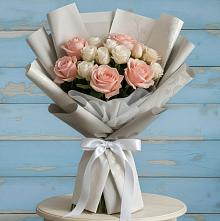 Букет Нежное облако в Санамере Букет цветов из:  Розы в Санамере