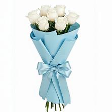 7 Белых роз Проуд в Санамере Букет 7 белых роз Проуд в Санамере