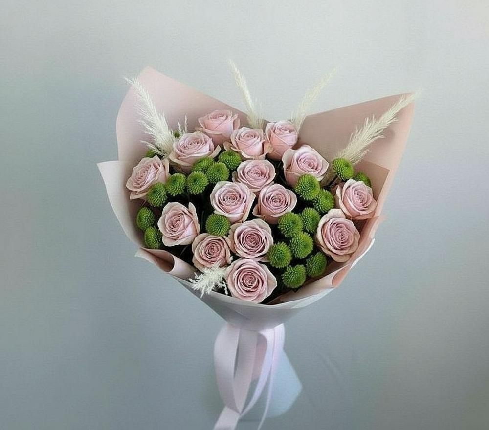 Букет доброе утро в Санамере Букет цветов из: Розы и Хризантемы в Санамере