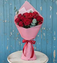 Букет красный бархат в Санамере Букет цветов из:  Розы в Санамере