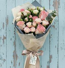 Букет нежный и розовый #REPLACE_PRED# Санамере Букет цветов из:  Розы #REPLACE_PRED# Санамере