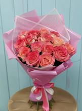 Букет 15 Розовых роз Равель #REPLACE_PRED# Санамере